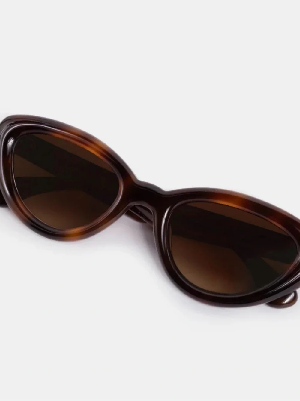 KREWE Brown Tortoise Cat-Eye Sunglasses